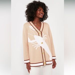 Tan Lobster Cotton Lauren Cardigan
TUCKERNUCK
